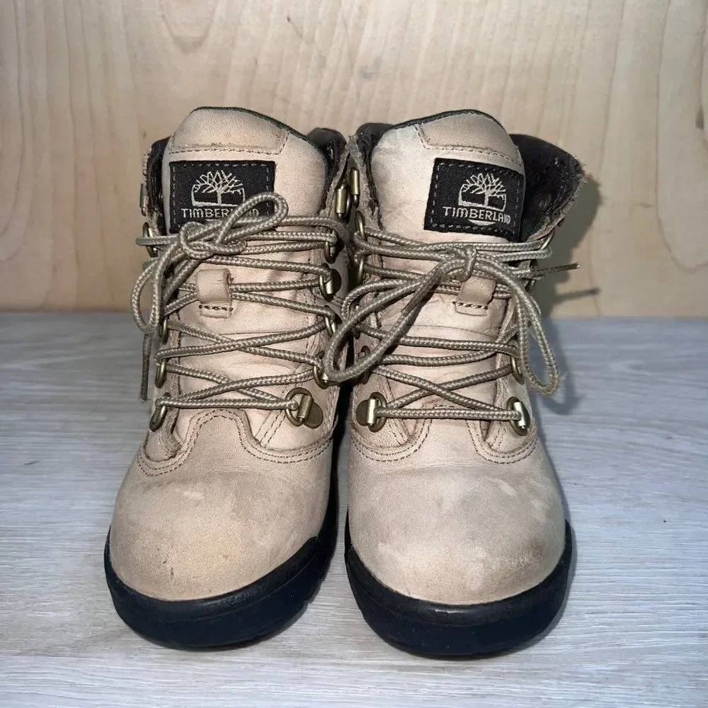 Timberland Field Boots Tan Leather A1026 Toddler 13‎
